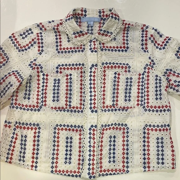 Hill House Annette Top Geo Eyelet - Picture 6 of 6